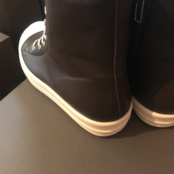 Rick Owens Brown Leather Ramona’s - Picture 3 of 5